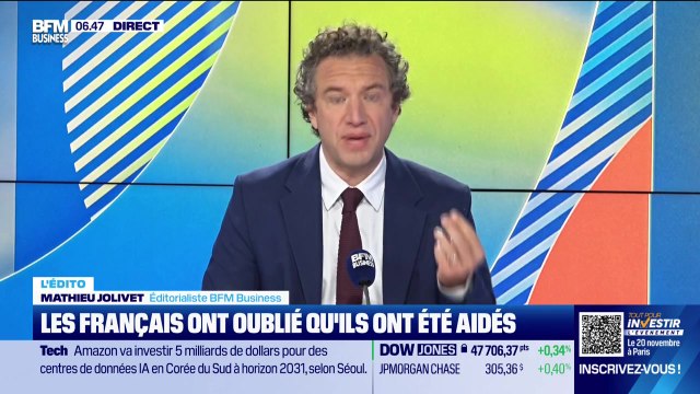 L’Edito de Mathieu Jolivet : Les Français ont oublié qu'ils ont été aidés - 29/10