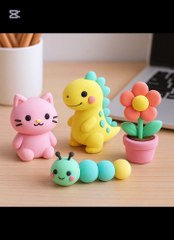 Super light clay different craft ideas 🥰