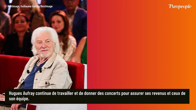 Il faut que le partage des droits soit... : A 96 ans, Hugues Aufray prépare sa succession entre ses enfants et sa femme Muriel, de 45 ans sa cadette