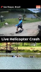 Live helicopter crash caught in camera