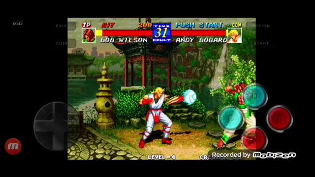 Fatal Fury 3 Bob Wilson vs Andy Bogard fala de vitória do Bob Wilson em português