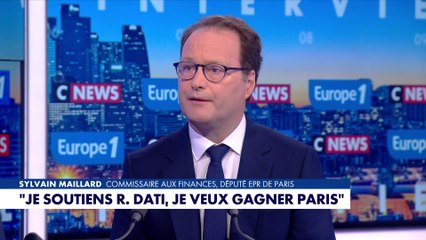 «Je soutiens Rachida Dati, parce que je veux gagner Paris», assure Sylvain Maillard