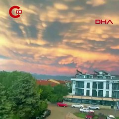 Fethiye'de Mammatus bulutları görüldü