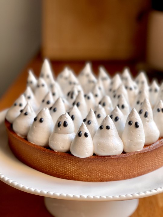 Pumpkin Pie d’Halloween 👻🎃 | Recette que Tout le Monde Aime avec Meringue Italienne Inratable