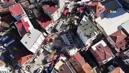 Kocaeli’de çöken binada arama çalışmaları sürüyor