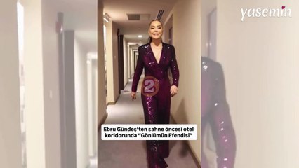 Ebru Gündeş'ten otel koridorunda unutulmaz performans! Sosyal medyayı salladı