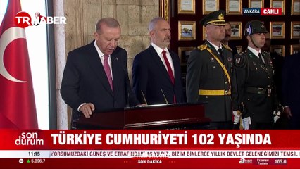 Türkiye Cumhuriyeti 102 yaşında: Devlet erkanı Anıtkabir'de