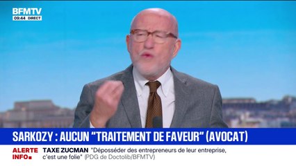 Incarcération de Nicolas Sarkozy: "Qu'on lui foute la paix", déclare Alain Jakubowicz, avocat et président d'honneur de la Licra