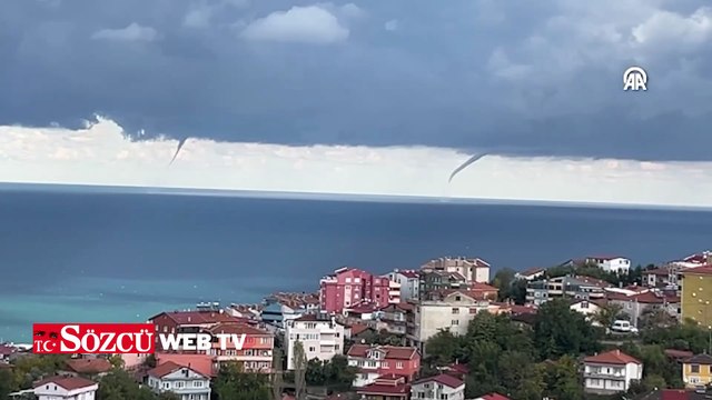 Zonguldak'ta denizde hortum oluştu