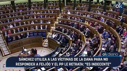 Sánchez utiliza a las víctimas de la DANA para no responder a Feijóo y el PP le retrata: "Es indecente"