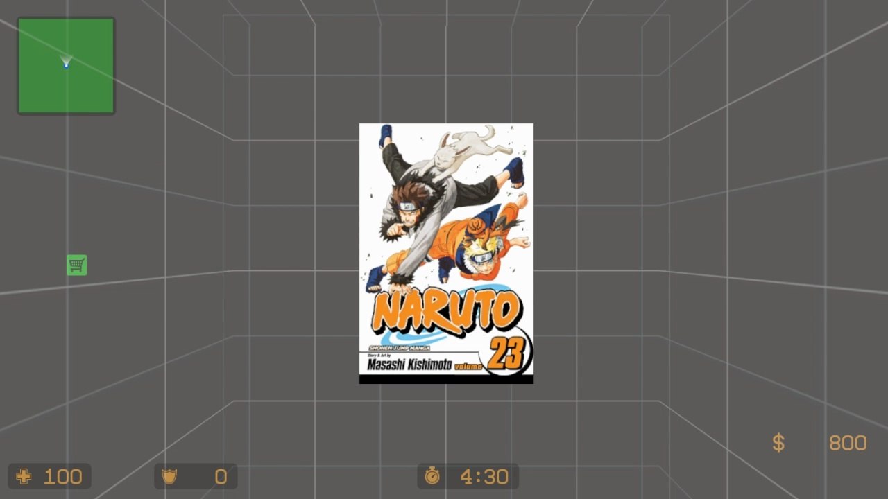 NARUTO Volume 23 Cover Art spray mod | Counter-Strike: Source