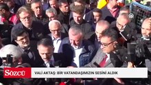 Vali Aktaş: "Bir vatandaşımızın sesini aldık; arkadaşlarımız ona ulaşmaya çalışıyor"