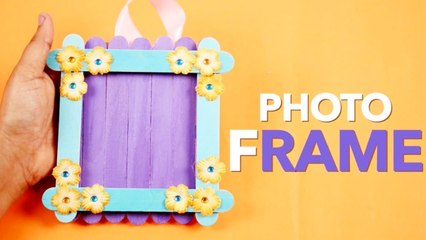 Photo Frame DIY Ideas  How To Make Photo Frame With Ice Cream