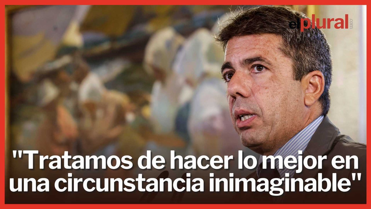 Mazón declara el 29-O como día de luto oficial en la C. Valenciana: “Hubo cosas que no funcionaron”