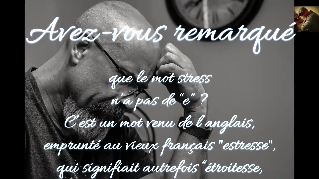 LES ECRIS DE KHAL ( LE STRESS... )