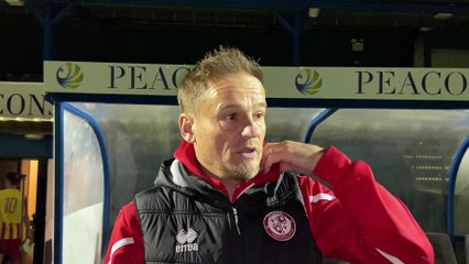 Woking manager Neal Ardley post-Lingfield