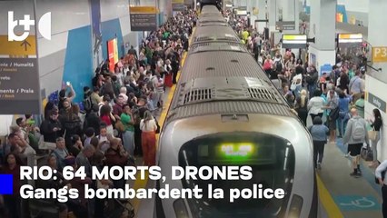 Brésil, 64 morts. Les gangs ont riposté à la police avec des drones.