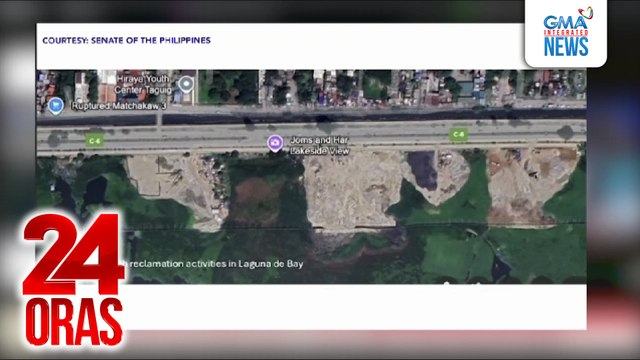 Mga proyekto sa baybayin ng Laguna Lake na nasa Taguig, ‘di dumaan sa LLDA kaya iniimbestigahan | 24 Oras