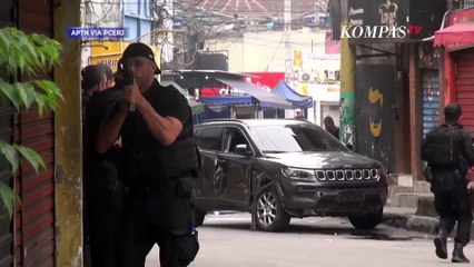 Bak Perang! Detik-Detik Polisi-Tentara Serang Geng Narkoba di Rio De Janeiro, 64 Orang Tewas