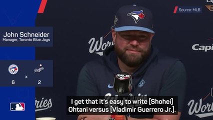 Schneider praises Guerrero Jr after two-run homer off Ohtani levels World Series