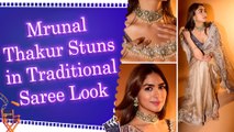 Mrunal Thakur dazzles in elegant saree, fans praise her timeless beauty