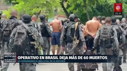 64 víctimas en Brasil tras operativos masivos contra el narcotráfico