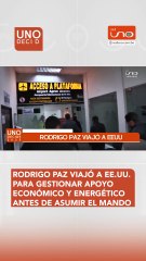 Rodrigo Paz viajó a EE.UU. para gestionar apoyo económico y energético antes de asumir el mando
