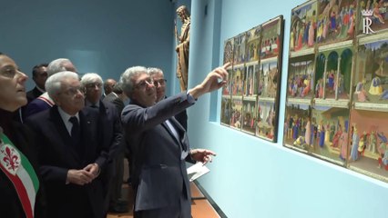Mattarella a Firenze, visita alla mostra Beato Angelico a Palazzo Strozzi