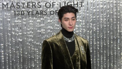 Blue Pongtiwat Tangwancharoen attends the Swarovski Masters of Light Opening Celebration in Los Angeles