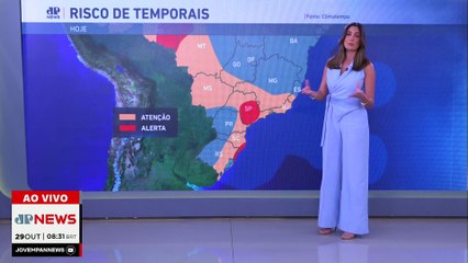 Previsão do Tempo: Diversos estados em alerta para risco de chuvas