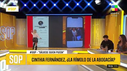 La abogada Valeria Carreras aseguró que denunciará a Cinthia Fernández por ejercicio ilegal del derecho