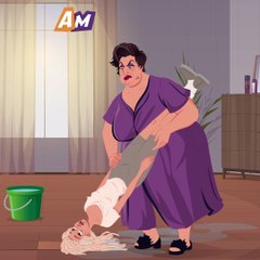 Stepmother scrubbed the floor with her stepdaughter’s hair