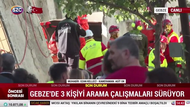 Gebze'de enkazdan 2 kişinin cansız bedeni çıkarıldı