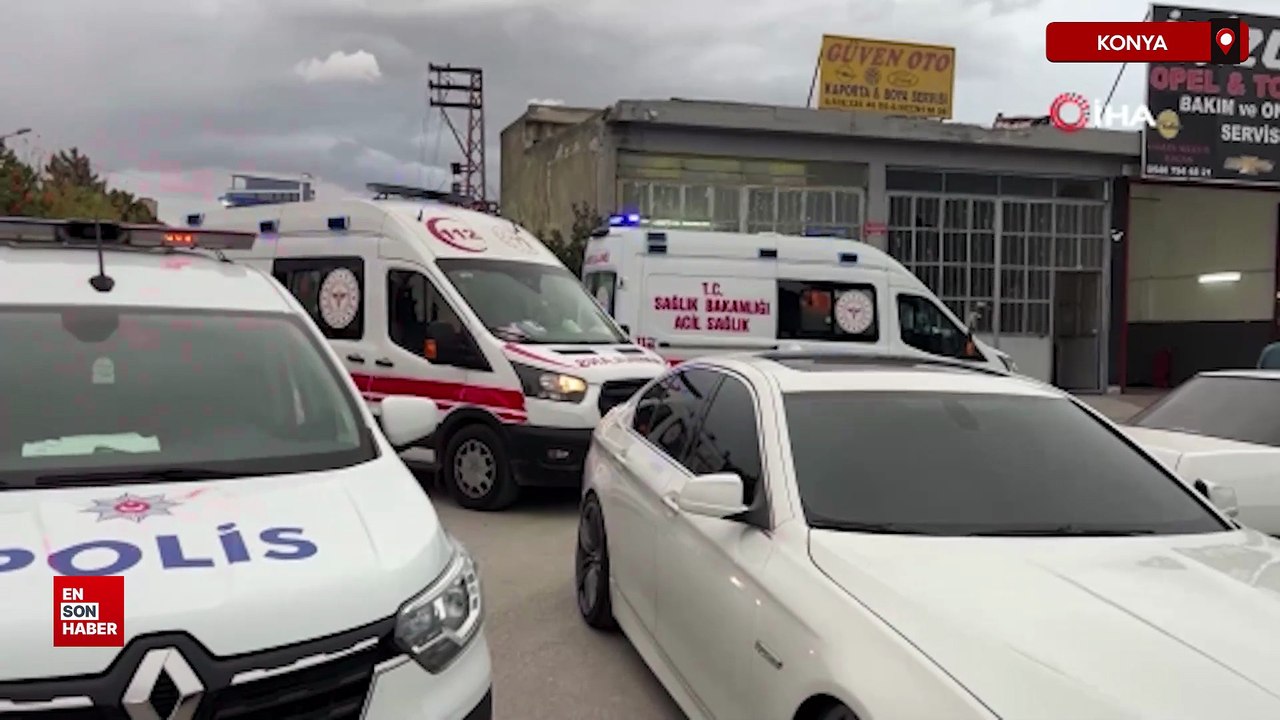 Konya’da sanayi sitesinde av tüfeği ile silahlı saldırı
