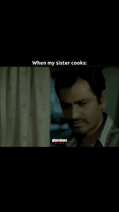 That moment when your sister insists, “Just try it, it’s good!”… and the smell says otherwise. 💀👃  #glamsham #whenthesistercooks #relatablehumor #funnyreel #bollywoodmeme #brotherandsister #badcooking #familymoments #smelltestfailed #toxicchef  glamsham