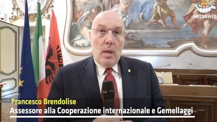 Pavia -  La delegazione di Valona in visita a Pavia accolti dal Sindaco. (29.10.25)