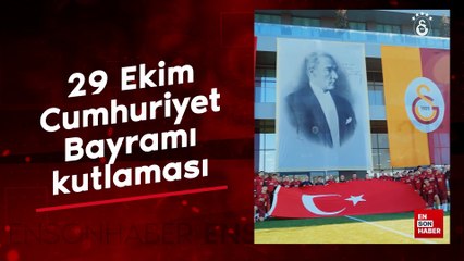 Galatasaraylı oyunculardan 29 Ekim Cumhuriyet Bayramı kutlaması