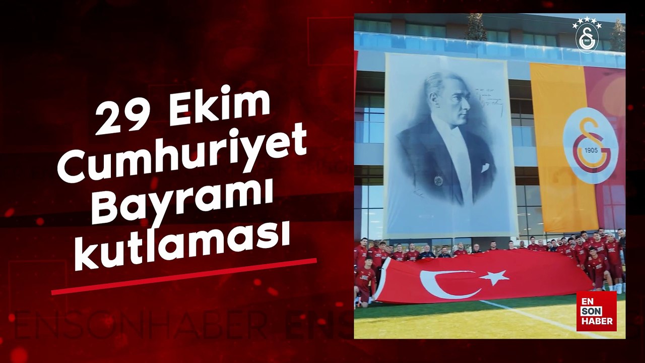 Galatasaraylı oyunculardan 29 Ekim Cumhuriyet Bayramı kutlaması