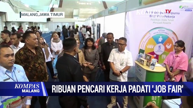 Ribuan Pencari Kerja Padati Job Fair Kota Malang