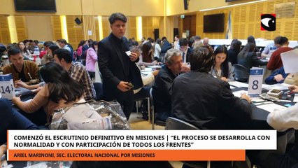 Comenzó el escrutinio definitivo en Misiones