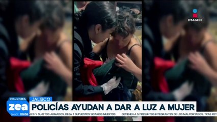 Policías de Guadalajara ayudan a mujer a dar a luz