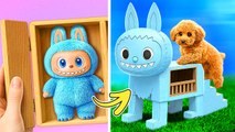 No Way! 😱 Labubu x Dog Collab 🐾✨ Amazing Cardboard Crafts & DIY Magic! 🔥