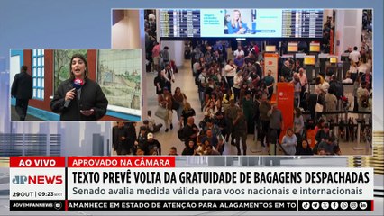 Câmara aprova volta da gratuidade de bagagens despachadas em voos
