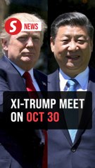 Xi arrives on Oct 30 and will have high-stakes meeting with Trump