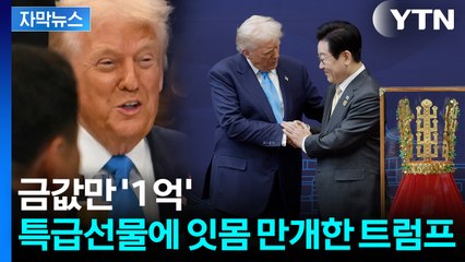"정말 아름다워" 트럼프 특급칭찬...외신도 감탄한 한국의 금빛 외교 [지금이뉴스]  / YTN