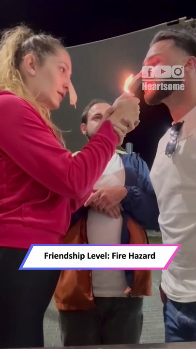 🔥 Best Friends Play a Hilariously Risky Fire Challenge Gone Wrong! 🔥|| Heartsome 💖