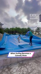 🌊 Hilarious Flowrider Fails Turn Into the Ultimate Comeback! 😂|| Heartsome 💖