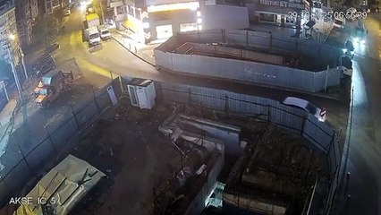 Gebze'deki binanın çökme anı ortaya çıktı