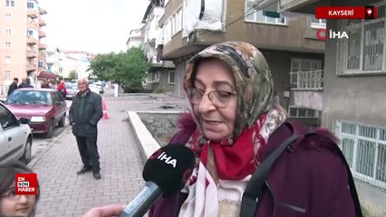 Kayseri'de 3 katlı bina yıkılma tehlikesi nedeniyle boşaltıldı