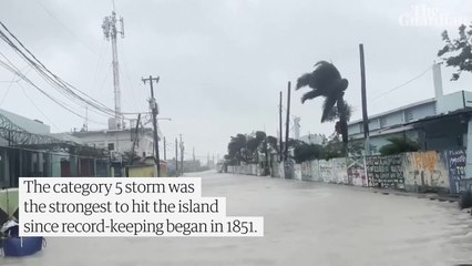 Hurricane Melissa Ravages Jamaica, Leaving a Path of Destruction.
